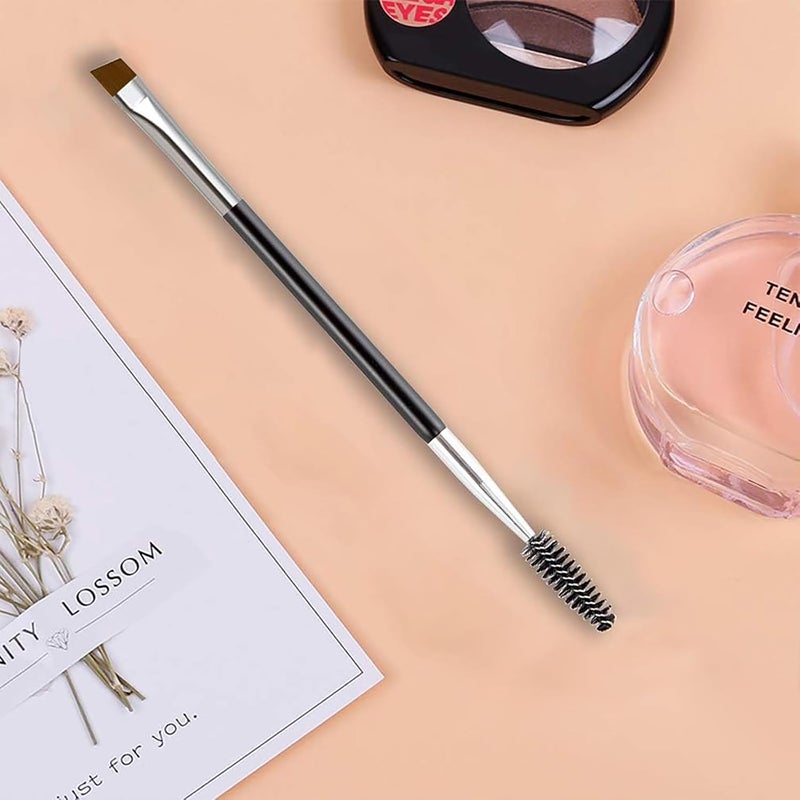 ToolHouse 2 in 1 Dual Eyebrow Brush, Professional Double-Ended Angled Eye Brow Brush and Spoolie Brush, for Eye Shadow Eyebrow Eyelash Tinting Angled Eyebrow, Suitable for Women's Makeup - Image 5