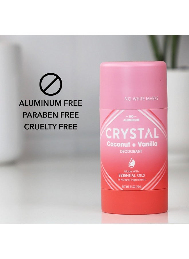CRYSTAL ESSENCE Crystal Magnesium Solid Stick Natural Deodorant, Non-Irritating Aluminum Free Deodorant for Men or Women, Safely and Effectively Fights Odor, Baking Soda Free, Coconut + Vanilla, 2.5 oz  - Image 3