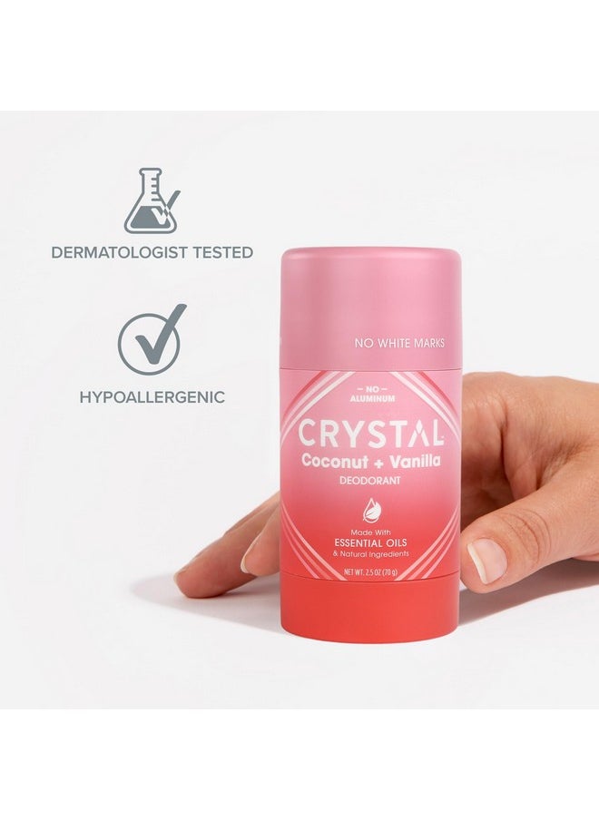 CRYSTAL ESSENCE Crystal Magnesium Solid Stick Natural Deodorant, Non-Irritating Aluminum Free Deodorant for Men or Women, Safely and Effectively Fights Odor, Baking Soda Free, Coconut + Vanilla, 2.5 oz  - Image 5