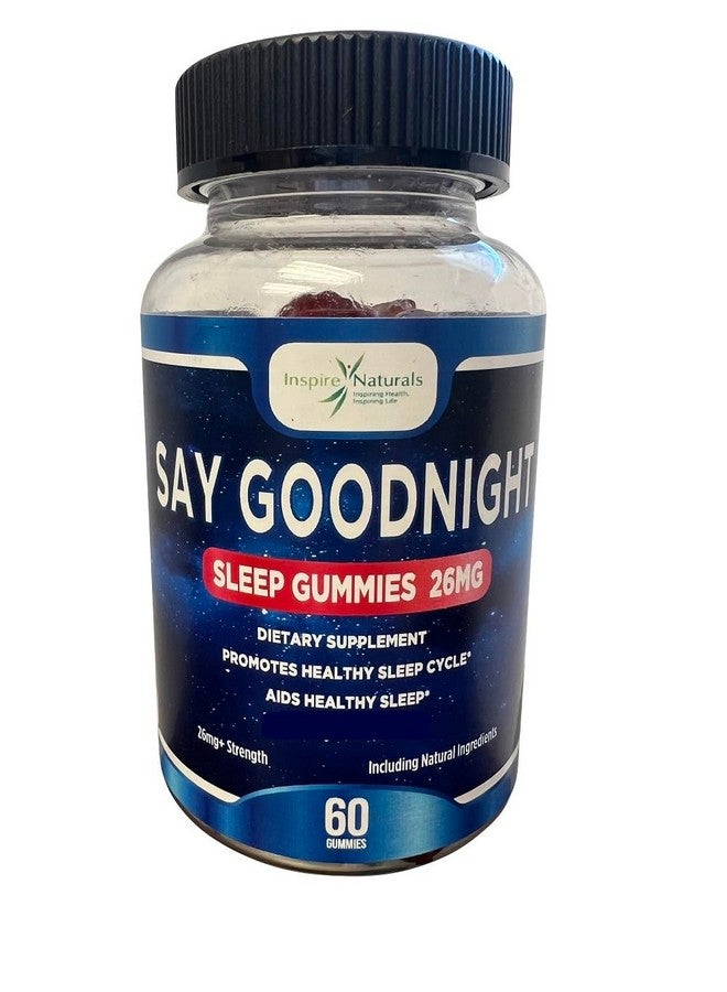 Say Goodnight Melatonin Gummies - Melatonin 2mg, Passionflower, May Promote a Healthy Sleep Cycle, Non-Habit Forming, Natural Ingredients, May Help Calm & Relax The Body, 60 Gummies - Image 1