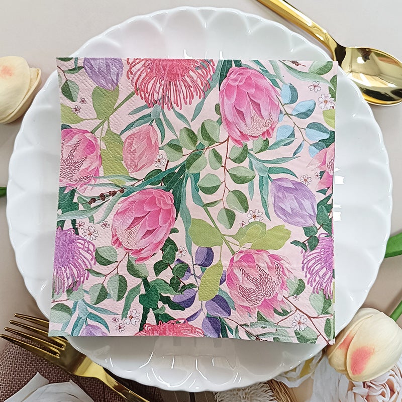 Party Supplies Single-Sided Printed Napkins Color Printed Tissue Napkins - Image 4