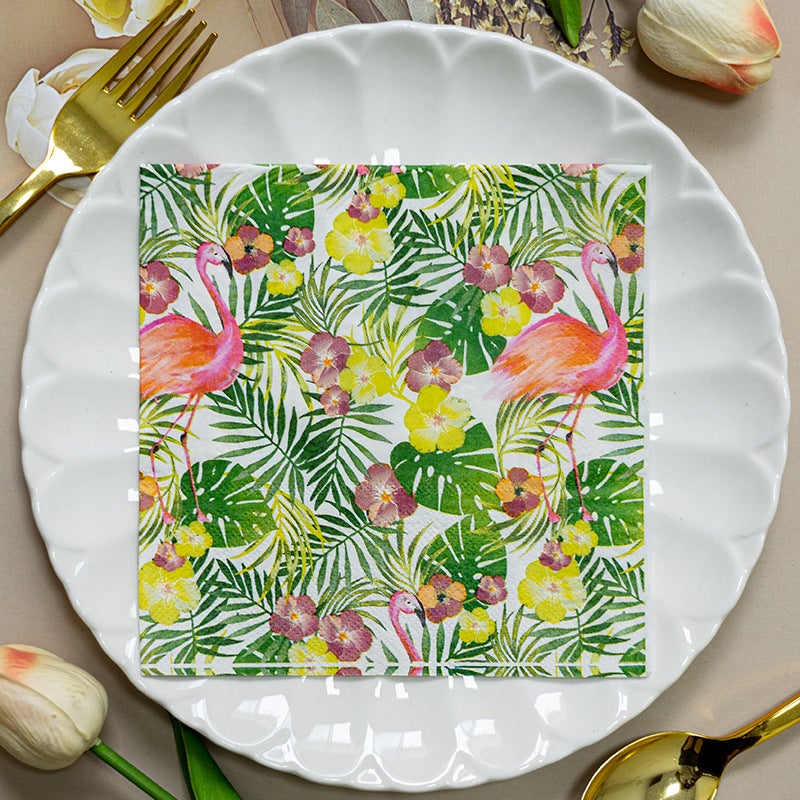 Party Supplies Single-Sided Printed Napkins Color Printed Tissue Napkins - Image 1