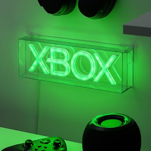 Paladone Xbox LED Neon Light, Free Standing or Wall Mountable Gaming Desk Accessories, Game Room Decor & Gift for Gamers, 11.7" Wide - Image 2