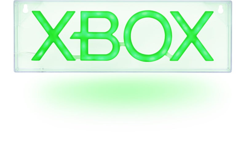 Paladone Xbox LED Neon Light, Free Standing or Wall Mountable Gaming Desk Accessories, Game Room Decor & Gift for Gamers, 11.7" Wide - Image 1