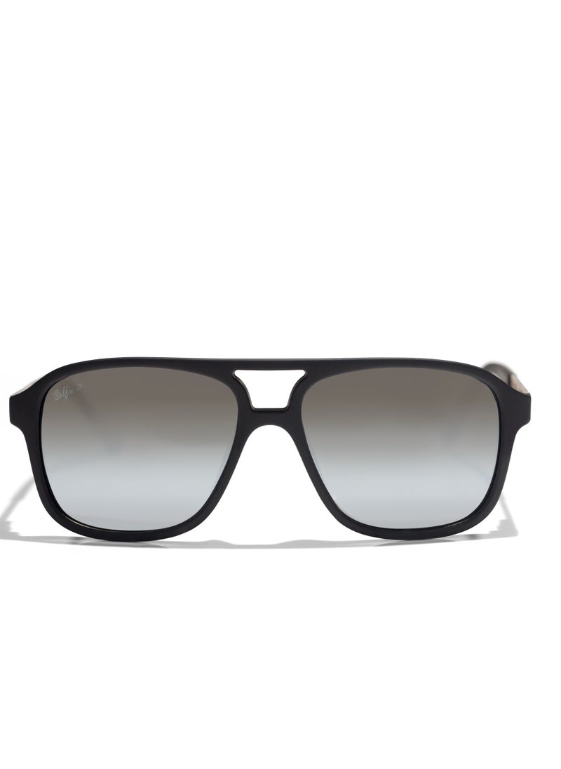selfie Selfie Polarized Black Lense Black  Frame Sunglasses, SE8223-C3  - Image 1