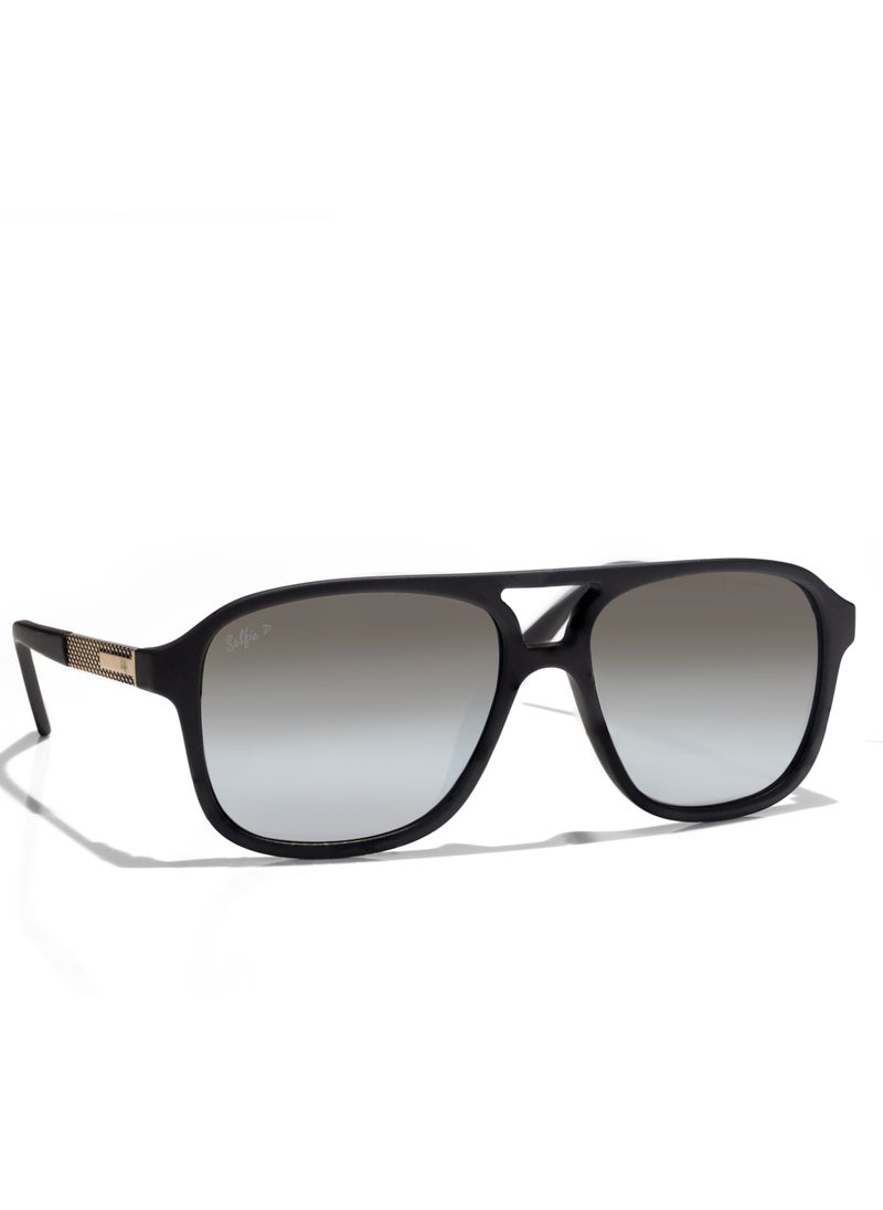 selfie Selfie Polarized Black Lense Black  Frame Sunglasses, SE8223-C3  - Image 3