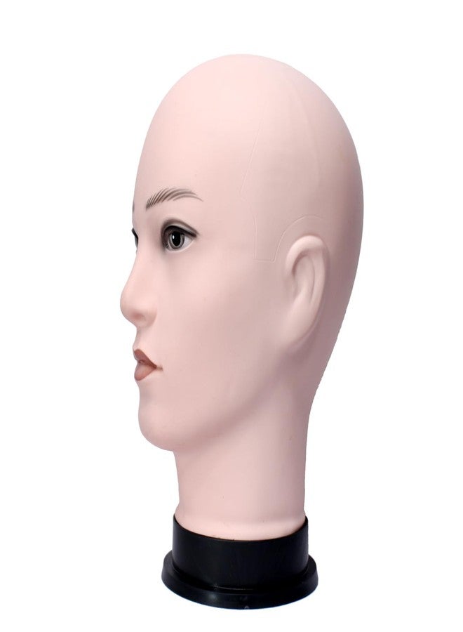 KAVIN Bald Head Dummy / Display Mannequin / Cosmetology Mannequin And Presentation face Skin Colour For Cosmetology Students Pack Of 1 - Image 3