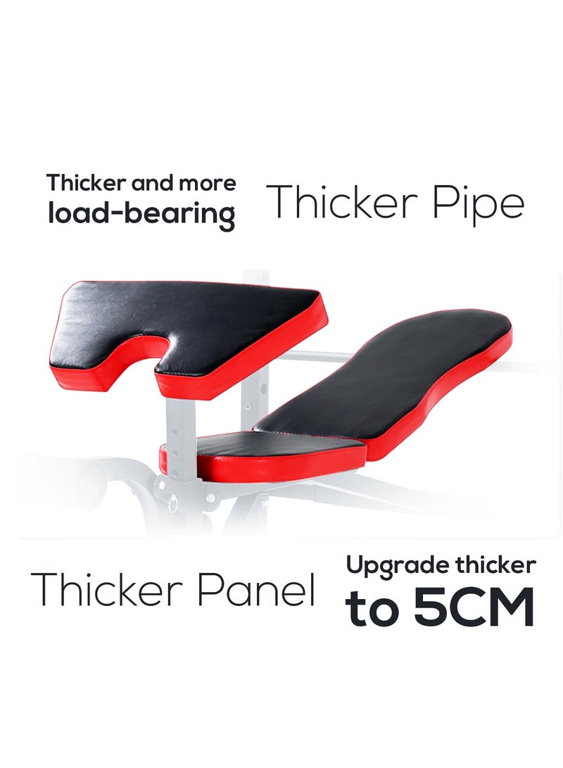 أتش برو مقعد رفع أثقال HM7776-A من إتش إم سبورتس | مقعد تدريب قوة قابل للتعديل للاستخدام في المنزل وصالات الألعاب الرياضية التجارية - Image 3