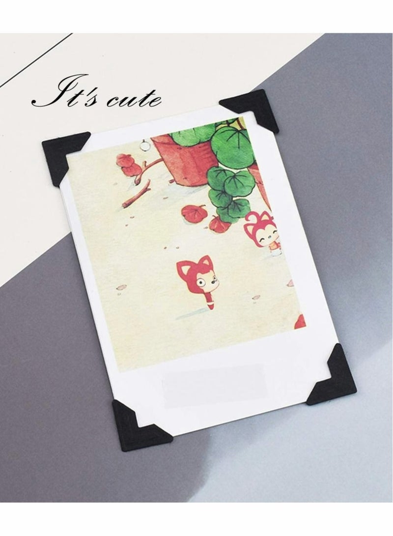 كابتن تيك ملصقات تثبيت الصور ، ملصقات زوايا الصور ، ذاتية اللصق لغرفة النوم ، ألبوم صور قصاصات يمكنك صنعها بنفسك ، ألبوم صور سجل القصاصات DIY (120 قطعة ، 5 ألوان) - Image 2