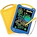 HOMESTEC Astrodraw Drawing Pad Toys Colorful LCD Writing Tablet for Kids Doodle Board for Toddlers 3 4 5 6 Years Old Travel Sensory Space Toy for Boys Girls Birthday Gift Idea BlueYellow - Image 3
