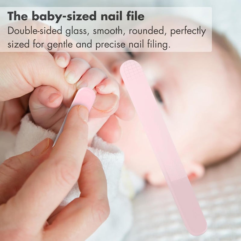 YIVEKO Baby Nail Kit, 4-in-1 Baby Nail Care Set with Cute Case, Baby Nail Clippers, Scissors, Nail File & Tweezers, Baby Manicure Kit and Pedicure kit for Newborn, Infant, Toddler, Kids-Owl Pink - Image 4