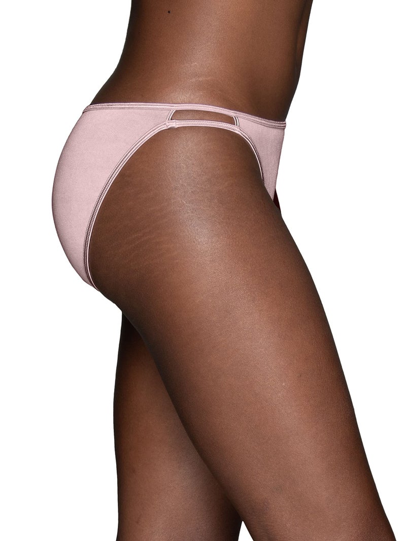 Vanity Fair womens Illumination String Panties (Regular & Plus Size) Bikini Style Underwear, Bubbly, 7 US - Image 3