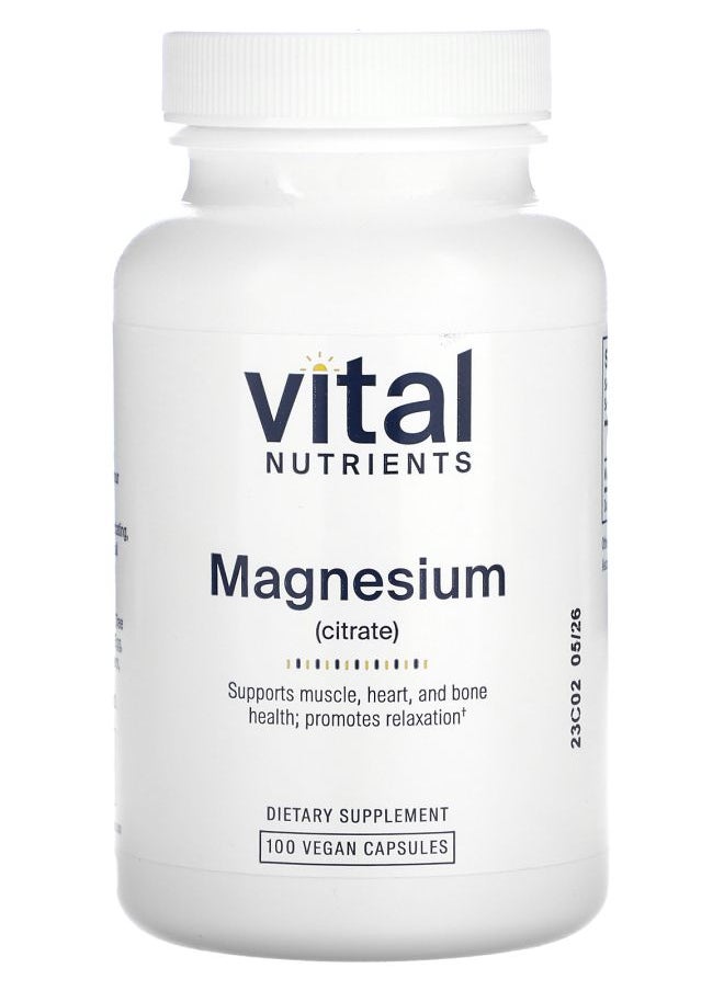 Magnesium (Citrate)  100 Vegan Capsule - pzsku/Z281587AC12AF24901C86Z/45/_/1728489377/efb22602-9069-4b2b-b7d5-fdcf29fca101