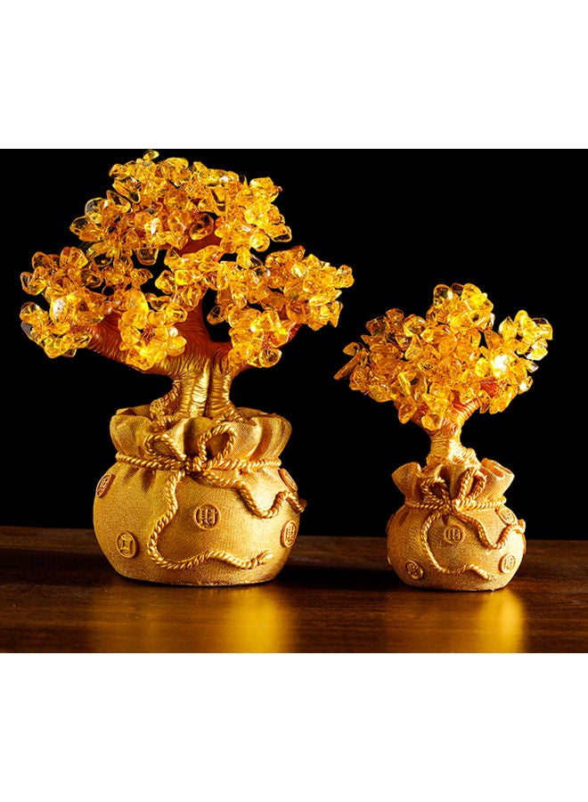 Artificial Money Tree Yellow - Image 4
