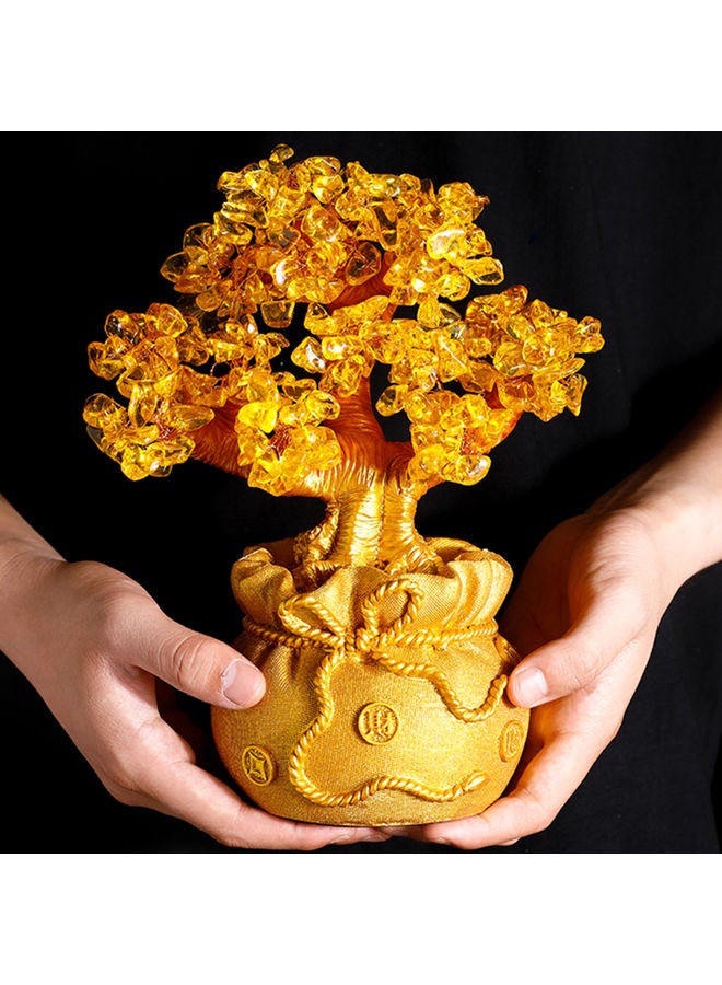 Artificial Money Tree Yellow - Image 5