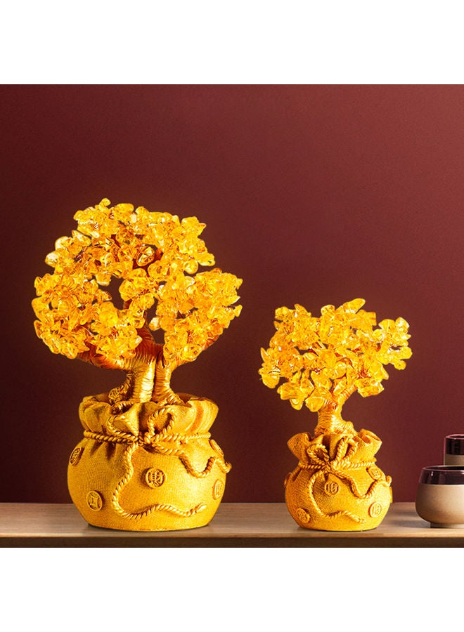 Artificial Money Tree Yellow - Image 3