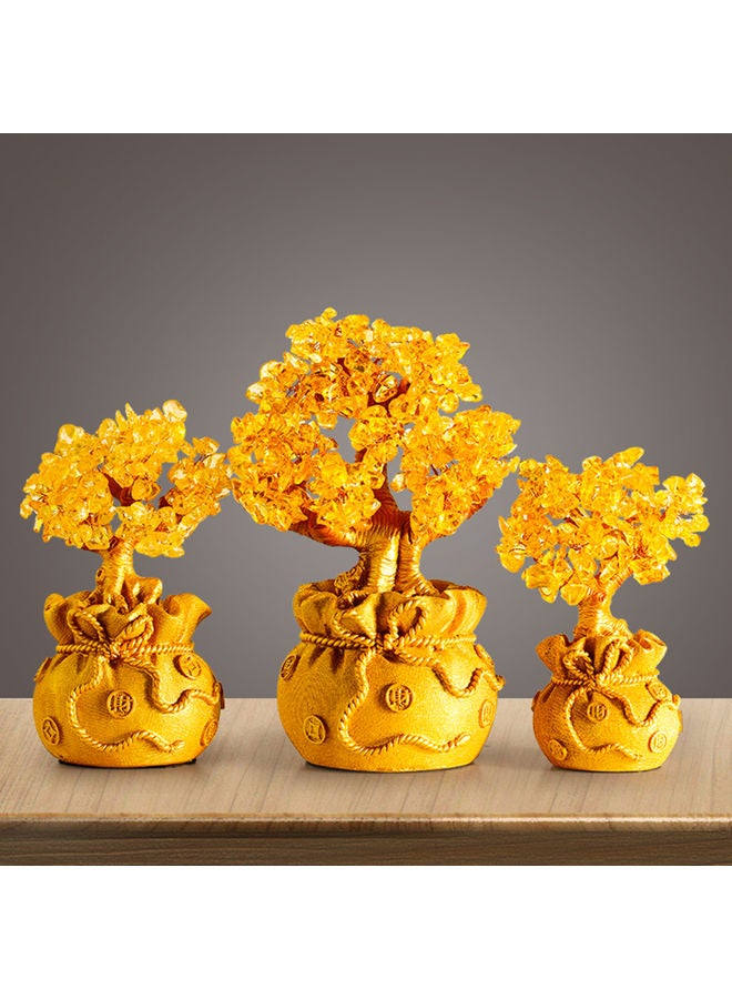 Artificial Money Tree Yellow - Image 2