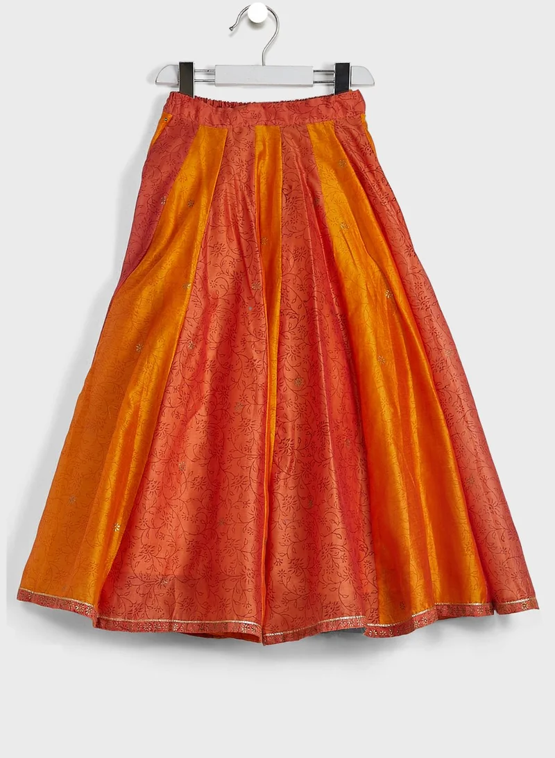 Fabindia Kids Lehenga Choli Dupatta Set