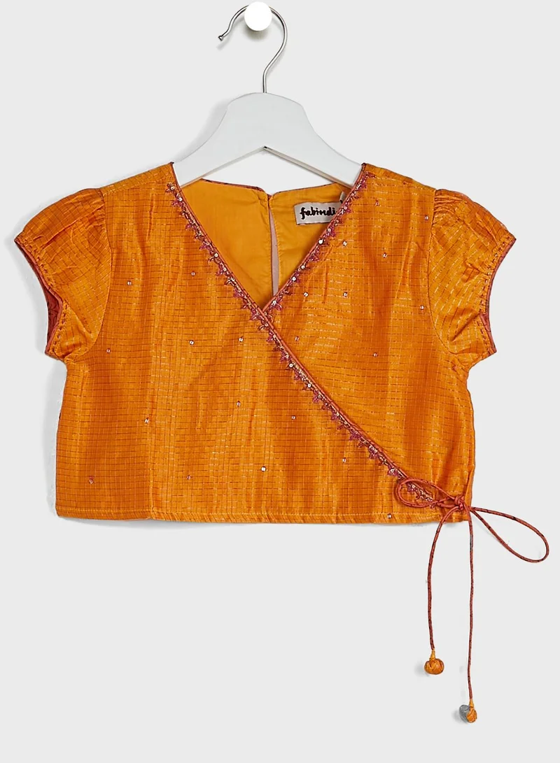 Fabindia Kids Lehenga Choli Dupatta Set