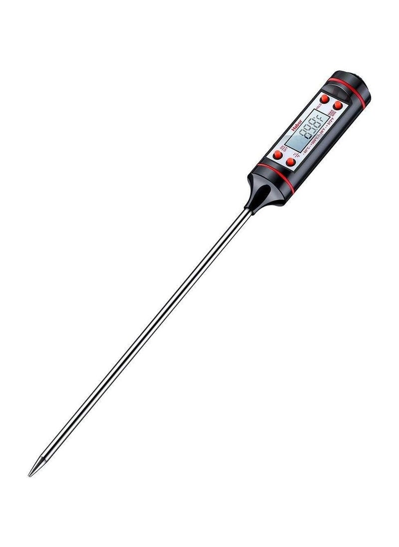 X-PRO5 Meat Thermometer, Cooking Thermometer With Instant Read, Lcd Screen, Hold Function For Kitchen Food Smoker Grill Bbq Candy Milk Water  - Image 1