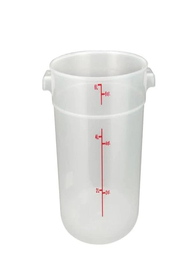 وينكو حاوية تخزين طعام دائرية شديدة التحمل من وينكو، سعة 6 كوارت، شفافة - Image 2