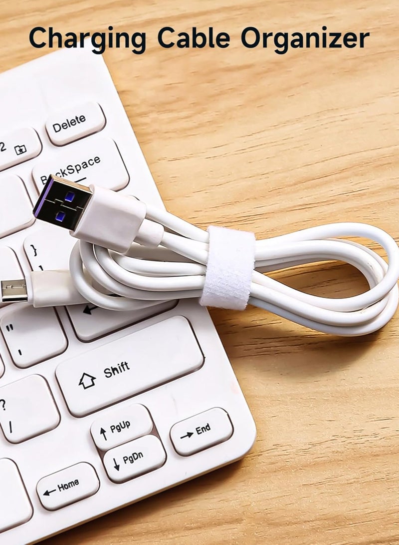 Loquat 1 Roll of 5 Meters, Cable Tie Cable Organizer Reusable Fixed Strap Hand Tear Cable Strap for Organizing Charging Cables, Headset Cables, Computer Cables, Home, Office (Gray) - Image 5