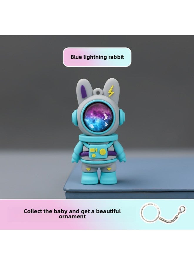 قرص Pvc Creative U عالي السرعة Mini Cartoon Doll U Disk Enterprise Logo Bidding Gift U Disk الهاتف المحمول U Disk الجملة اللون: أزرق أرنب البرق - السعة: 4 جيجابايت - Image 1