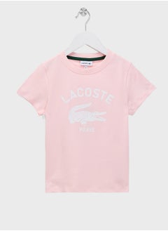 LACOSTE Kids Logo Crew Neck T-Shirt  - Image 1