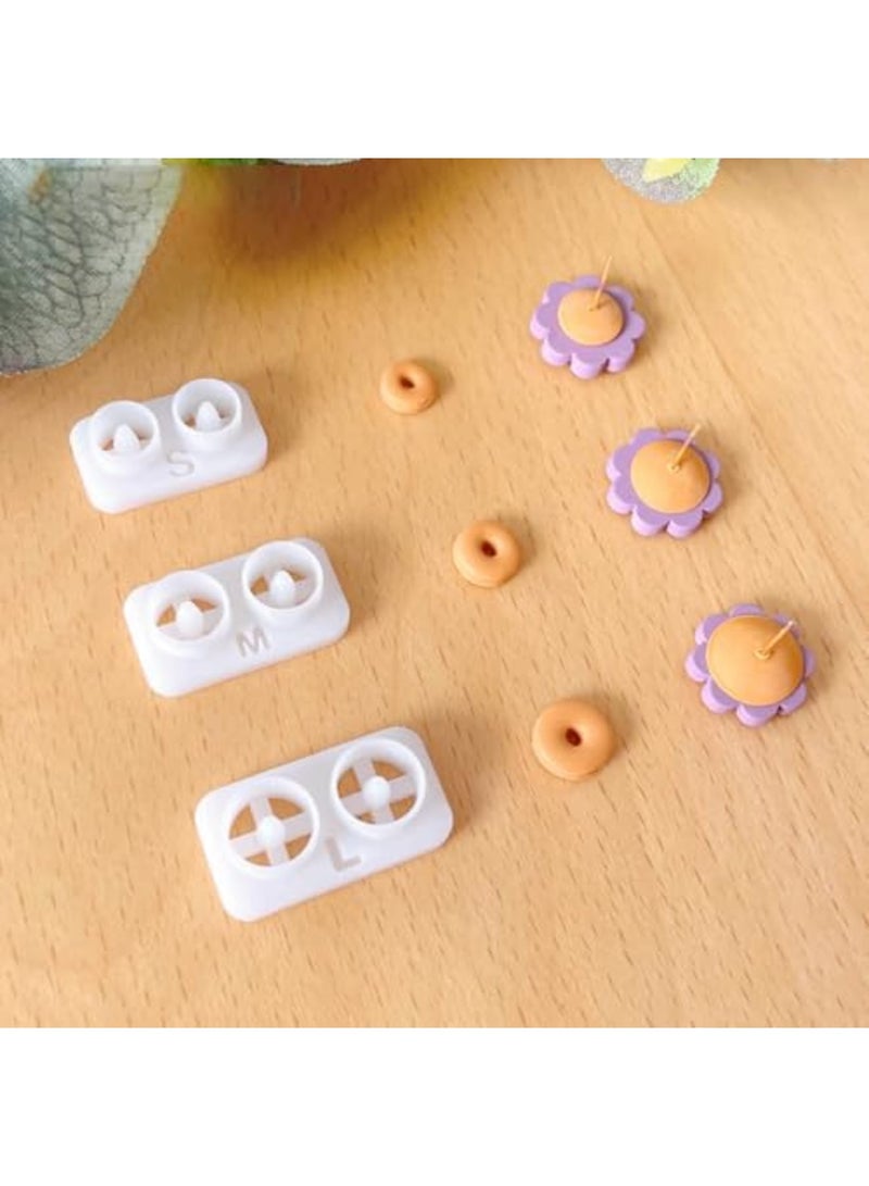 SYOSI Stud Post Embedding Tool for Polymer Clay Earrings, Jewelry Making Tool for DIY Clay Earring Posts, Polymer Clay Sculpting and Crafting Accessory, White - Image 3