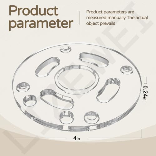 LIZEWEI DNP613 Router Sub Base for DE-WALT 20V Compact Routers, Replace DNP613, Fits Model DCW600B, DWP611, DWP611PK More, Round - Image 2