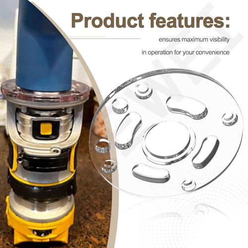 LIZEWEI DNP613 Router Sub Base for DE-WALT 20V Compact Routers, Replace DNP613, Fits Model DCW600B, DWP611, DWP611PK More, Round - Image 4
