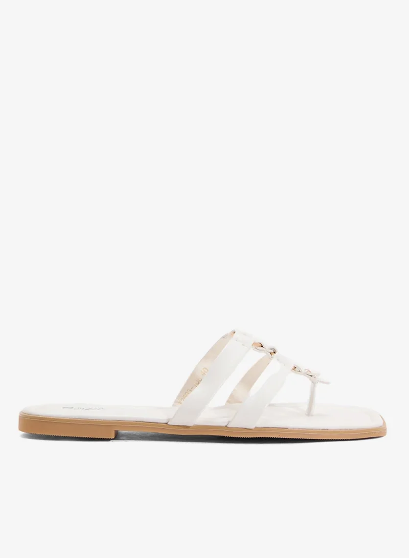 جينجر صندل نسائي مسطح