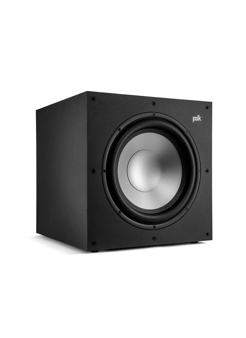 Polk Audio - Polk Monitor XT12 Powered Subwoofer - 12" Dynamic Balanced Woofer & 100W Dolby Atmos & DTS:X Compatible - Image 1