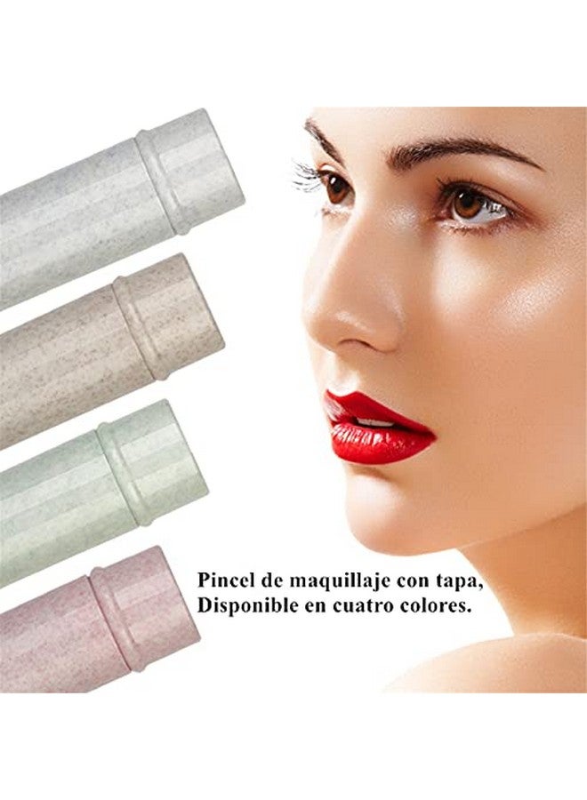 Sonew Makeup Brush For Blush Powder Foundation Concealer Retractable Kabuki Cap With Recycled And Sustainable Materials Cruelty Synthetic Taklon Bristles Travel Cosmetic - Image 2