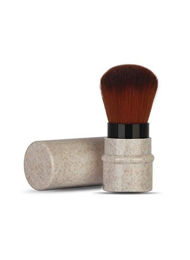 Sonew Makeup Brush For Blush Powder Foundation Concealer Retractable Kabuki Cap With Recycled And Sustainable Materials Cruelty Synthetic Taklon Bristles Travel Cosmetic - Image 1