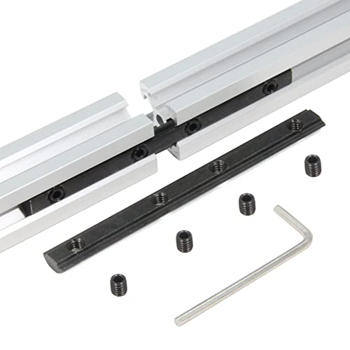 Befenybay 10PCS Black Straight Line Inside Connector Joint Bracket Length 3.9 Inch with M5 Screws for 6mm T Slot Aluminum Extrusion Profile 2020 Series - Image 3