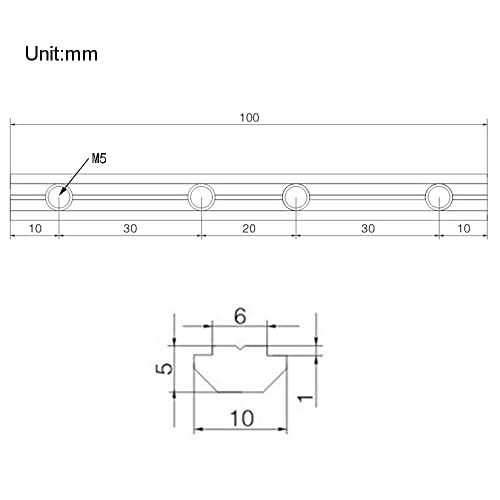 Befenybay 10PCS Black Straight Line Inside Connector Joint Bracket Length 3.9 Inch with M5 Screws for 6mm T Slot Aluminum Extrusion Profile 2020 Series - Image 4