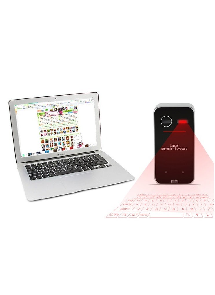 Generic - Laser projection virtual keyboard with Bluetooth speaker and voice reporting mouse. - Image 1