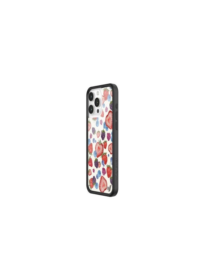 Wildflower Cases - Fruit Tart, Compatible with Apple iPhone 16 Pro Max | Berry Blue Red Pink Popular Aesthetic Cute Trend - Protective Black Bumper, 4ft Drop Test Certified, Women Owned Small Business - Image 2