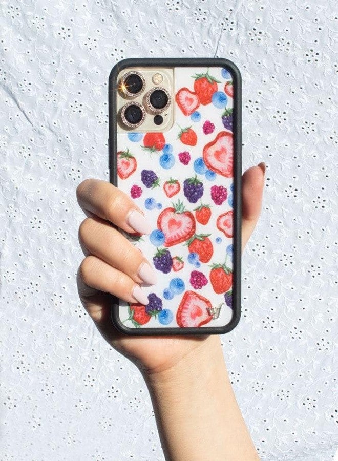 Wildflower Cases - Fruit Tart, Compatible with Apple iPhone 16 Pro Max | Berry Blue Red Pink Popular Aesthetic Cute Trend - Protective Black Bumper, 4ft Drop Test Certified, Women Owned Small Business - Image 3
