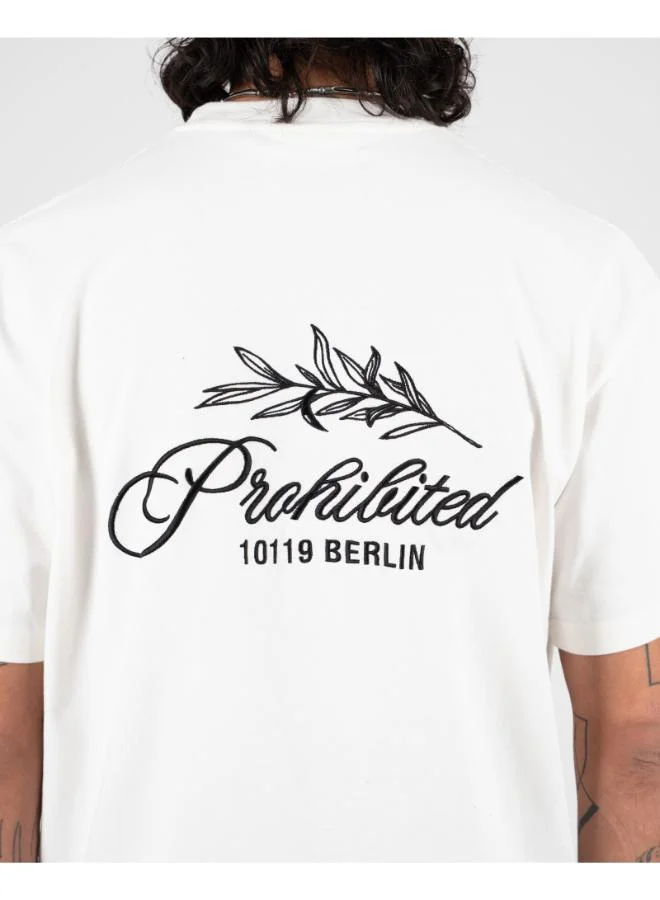 Prohibited Off-White PB Leaf Tee  | Best Price UAE