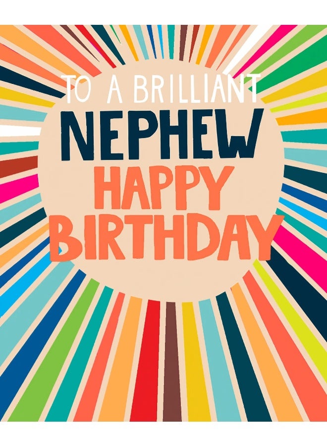 UK Greetings To A Brilliant Nephew Happy Birthday Card