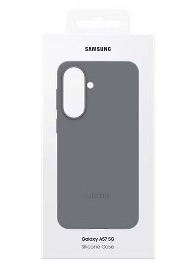 Samsung Galaxy A57 Silicone Case, Gray Gray - Image 5