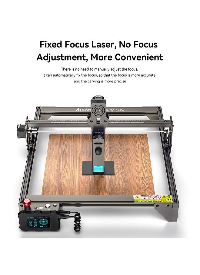 ATOMSTACK - S10 Pro CNC Desktop DIY Laser Engraving Cutting Machine with 410x400mm Engraving Area Fixed-Focus Ultra-thin Laser High-Energy with Eye Protection Quick Assembly Aluminum Alloy Structure - Image 1