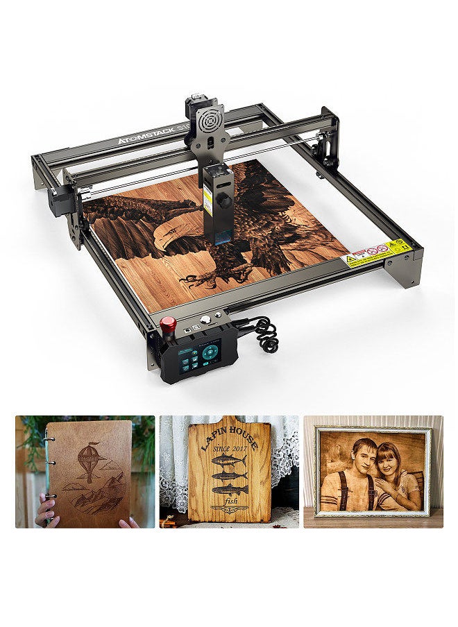 ATOMSTACK - S10 Pro CNC Desktop DIY Laser Engraving Cutting Machine with 410x400mm Engraving Area Fixed-Focus Ultra-thin Laser High-Energy with Eye Protection Quick Assembly Aluminum Alloy Structure - Image 1