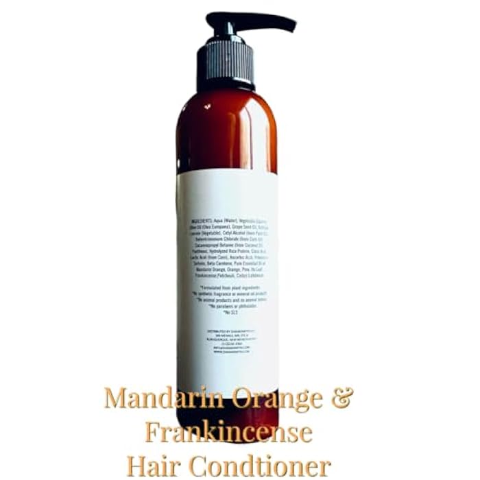 Shampoo, Conditioner Set, Mandarin Orange and Frankincense Sulfate Free Natural,Organic Color Safe 8oz each - Image 5