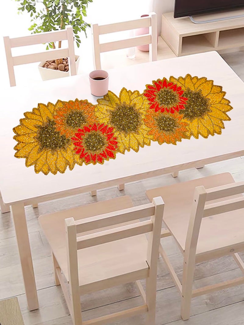 AIVIK Premium Handcraf Beautiful Beaded Table Runner Craftsmanship 13 36 Inch BR043 - Image 2