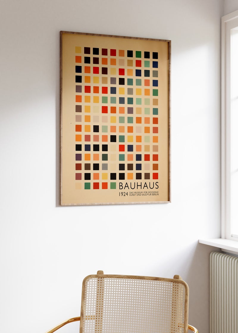 TNESSENTIAL Retro Bauhaus Poster, Modernist Wall Art, Geometric Bauhaus Print, German Abstract Decor, Graphic Poster, Minimalist Art Print, A1/A2/A3/A4 - Image 2