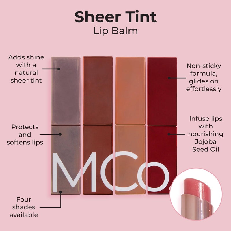 MCoBeauty - Sheer Tint Lip Balm â€“ Girl Boss True Red Shade - Hydrating Gloss Balm with Jojoba Seed Oil - Helps Nourish Lips and Adds a Glossy Tint - Lip Care, Stocking Stuffers - Image 5