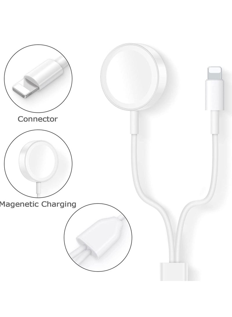 Update Version Smart Watch Charger Wireless USB 3.9 ft/1.2 m Charging Cable for Watch Series SE/8/7/6/5/4/3/2/1 & Phone 14/13/12/11/Pro/Max/XR/XS/XS Max/X&Pad Series  - Image 3
